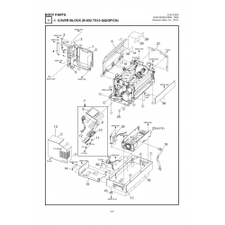 Vue éclatée B-852R - B-852-TS12-QQ/QP/CN - Bloc de couverture