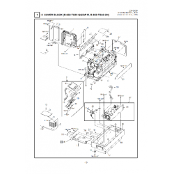 Vue éclatée B-852R - B-852-TS12-QQ/QP/CN - Bloc de couverture