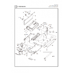 Vue éclatée Imprimante B-852R Bloc d'alimentation