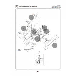 Vue éclatée Module Cutter B-7208-QM-R