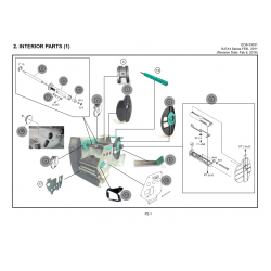 Vue éclatée pièces détachées Imprimante B-EX4 T1 Intérieur 1/3