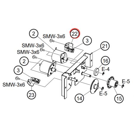 SLIT SENSOR MOUNTIN PLATE FEED