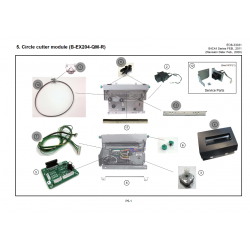 Vue éclatée Module Cutter B-EX204-QM-R - 1/2 Circle cutter module Toshiba