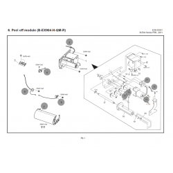 Vue éclatée Module Peel off B-EX904-H-QM-R Toshiba Tec
