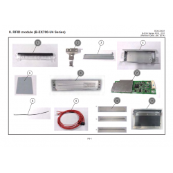 Vue éclatée pièces détachées module RFID B-EX700-U4 Toshiba