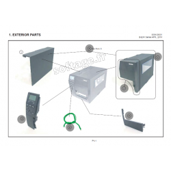 Vue éclatée pièces détachées Imprimante B-EX4 D2 Extérieur 1/1