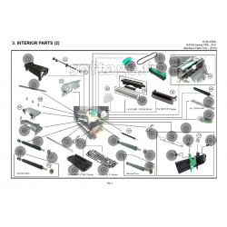 Vue éclatée pièces détachées Imprimante B-EX4 D2 Intérieur 2/3