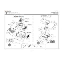 VUE ÉCLATÉE PIÈCES DÉTACHÉES IMPRIMANTE BA410T COVER BLOCK