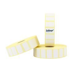 Rouleau de 4000 étiquettes 26x15mm velin mandrin 25mm Ø120mm