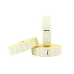 Rouleau de 4400 étiquettes 25x15mm velin mandrin 25mm Ø 127mm