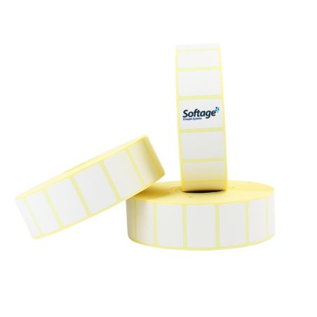 Rouleau de 2500 étiquettes 30x20mm thermique mandrin 25mm Ø106mm