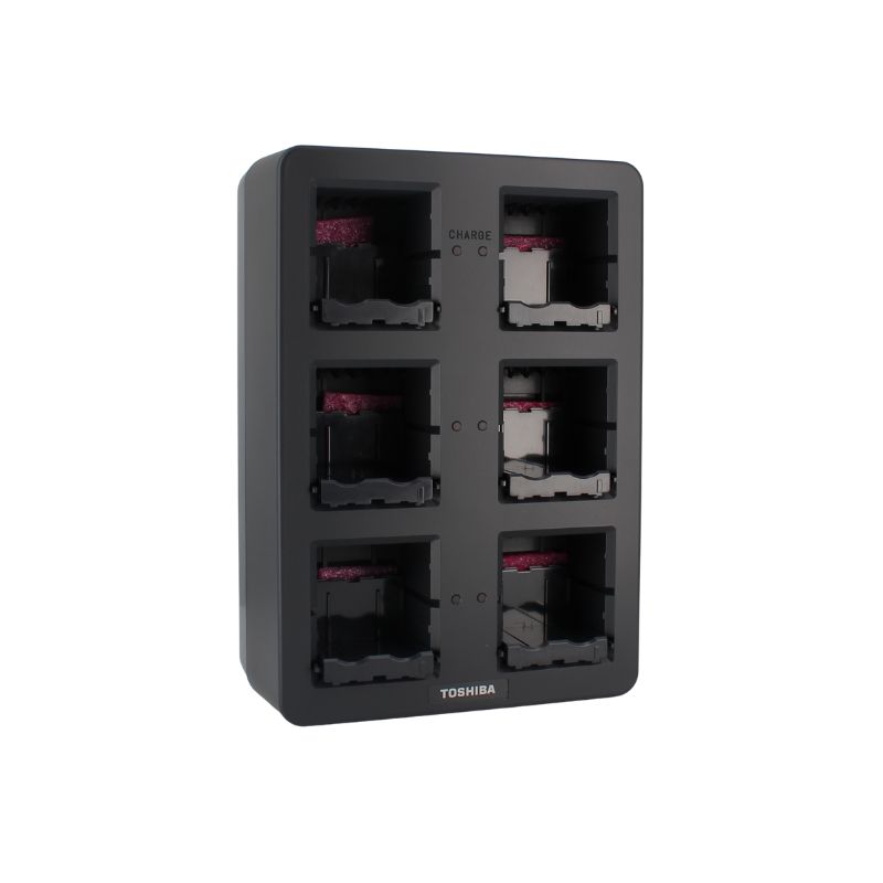 Chargeur 6 batteries pour imprimante B-EP4DL et B-FP3D Chargeur 6 batteries pour imprimante B-EP4DL et B-FP3D