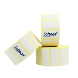 Rouleau de 2580 étiquetttes 51x25mm thermique Topmandrin 25mm Ø127