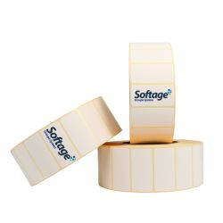 Rouleau de 2986 étiquettes 51x25mm velin Premium mandrin 76mm Ø150
