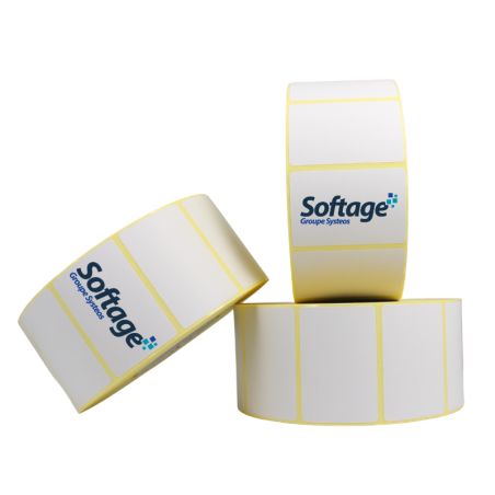 Etiquetttes transfert thermique Premium 76x51mm mandrin 76mm