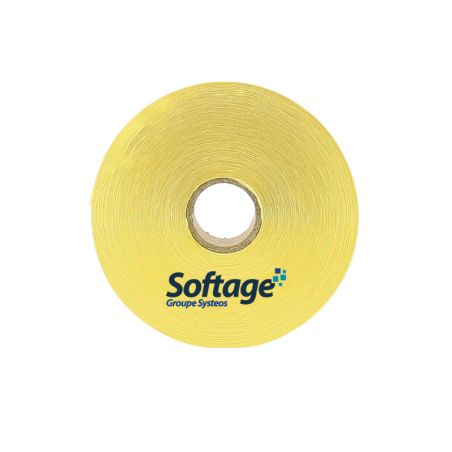 Rouleau de 2500 étiquettes 30x20mm velin mandrin 76 mm Ø 132mm