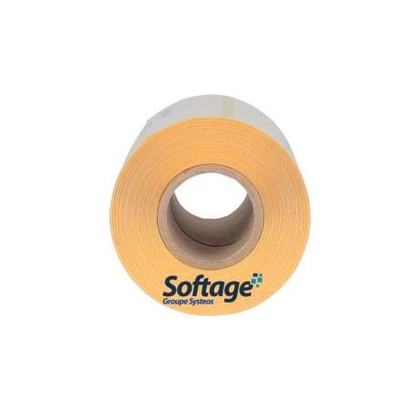 Rouleau de 500 étiquettes 76x25mm thermique mandrin 25mm Ø66mm