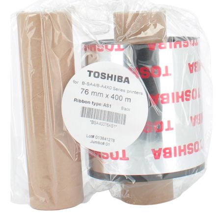 Ruban Résine AS1 76mm - 400m - Imprimante TOSHIBA