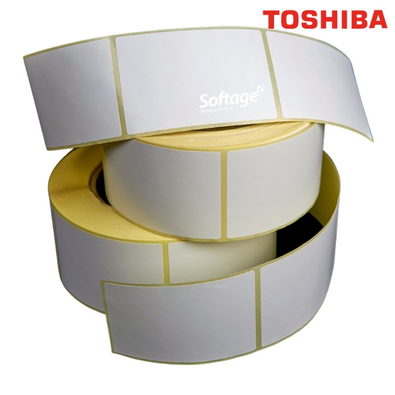 Rouleau de 475 étiquettes 102x152mm velin Premium mandrin de 25mmØ127