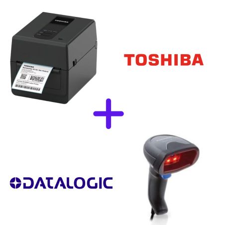 Pack imprimante BV420D 203 dpi et lecteur code-barres QW2520
