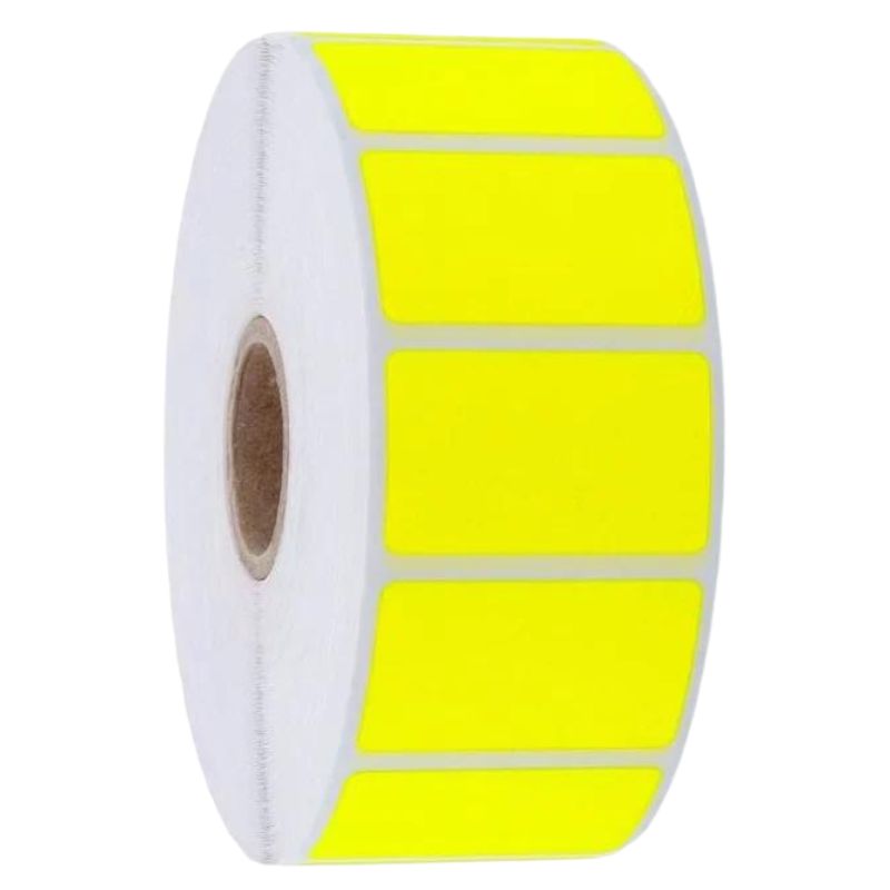 Etiquetas termoadhesivas 76x51mm mandril amarillo 76mm Ø 150mm rollo de 2000 etiquetas Etiquetas termoadhesivas 76x51mm mandril amarillo 76mm Ø 150mm rollo de 2000 etiquetas