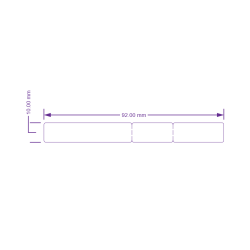 Etichetta adesiva per display digitale da negozio