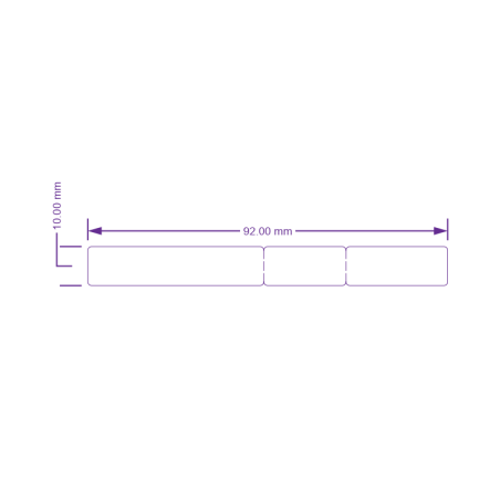 Etichetta adesiva per display digitale da negozio