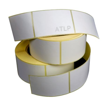 Rouleau de 1500 étiquettes 100X100mm Velin mandrin 76mm Ø200mm