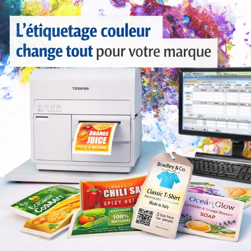 Imprimante étiquettes couleur Toshiba BC400P
