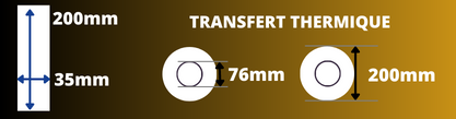 Standortetiketten 35x200m Polypro Top weiß verstärkt