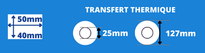 Abnehmbare weiße Etiketten auf einer Rolle mit der Größe 50x40mm