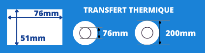 etichette 76x51mm anima in pergamena 76mm Ø200mm