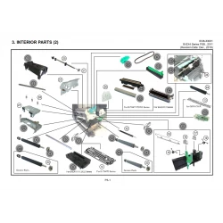 Technisches Datenblatt der Toshiba Tec Drucker mit Explosionszeichnung