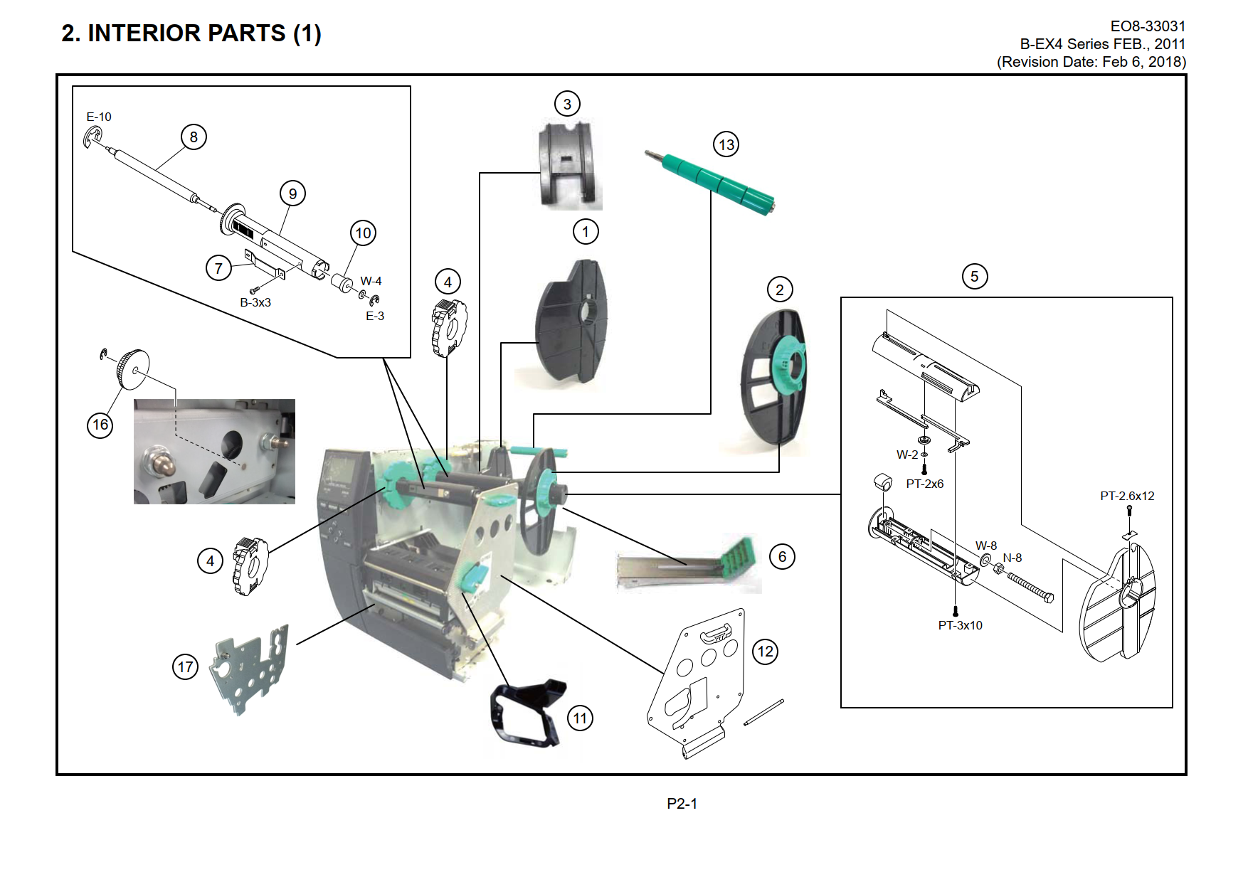 Testina Di Stampa Originale Toshiba TEC Per Stampante Termica B-EX4T1 / B-EX4T1-TS - 300 Dpi - Foto 6